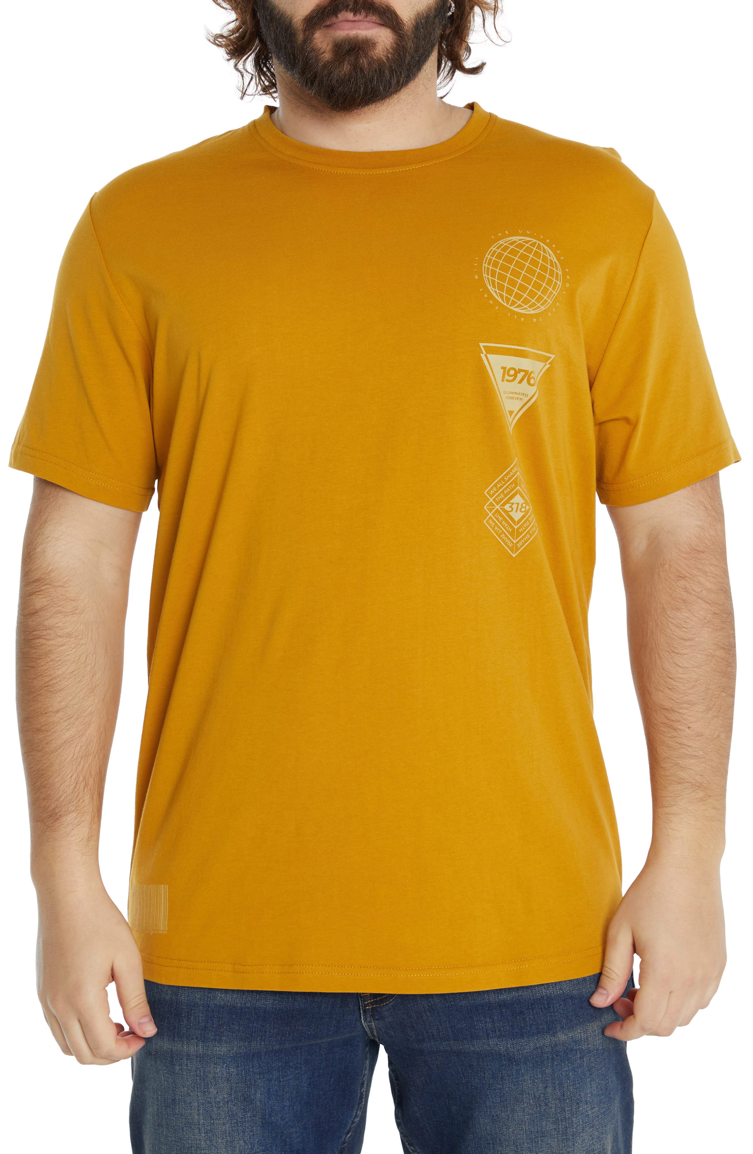 Johnny Bigg Coded Longline Cotton Graphic Tee