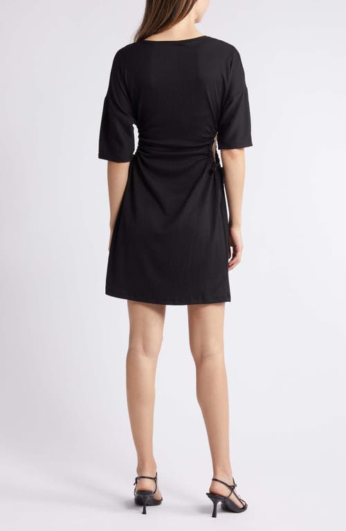 Shop Nikki Lund Mila Side Cutout Dress In Black