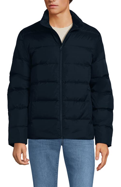Lands' End Wide Channel 600 Down Puffer Jacket In Radiant Navy