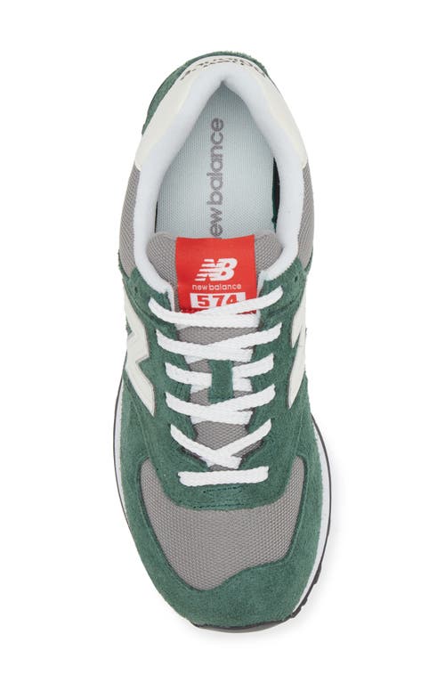 Shop New Balance Gender Inclusive 574 Sneaker In Nightwatch Green/sea Salt