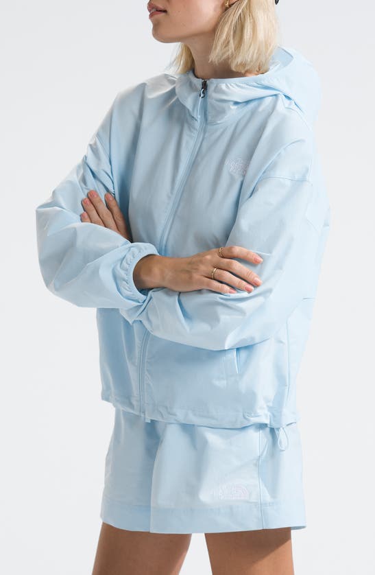 The North Face Women's Easy Wind Full-zip Jacket In Barely Blue