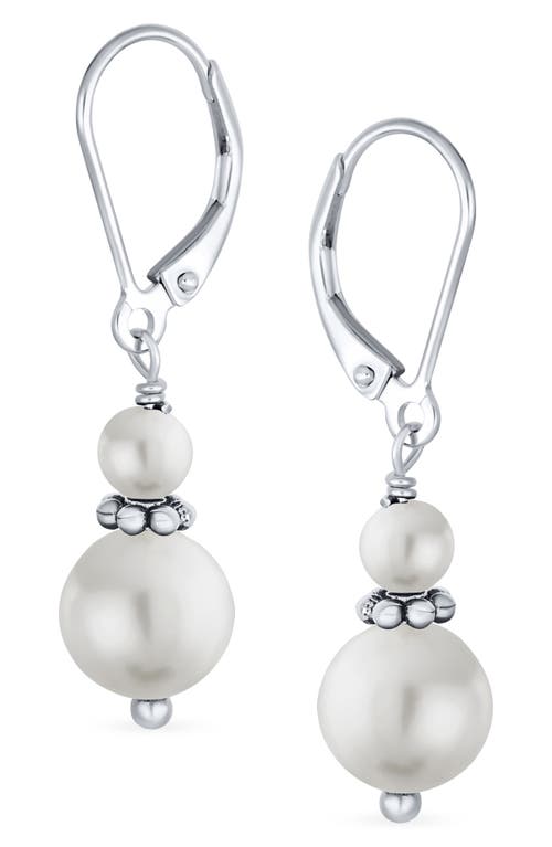 Bling Jewelry Resin Drop Earrings In Grey