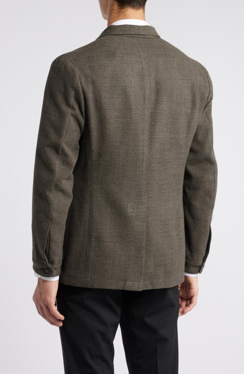 Shop Canali Nuvola Trim Fit Wool & Cotton Sport Coat In Brown