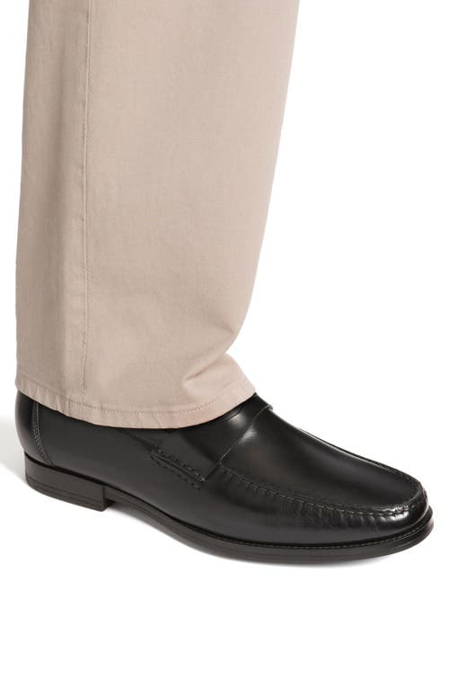 Shop Santoni 'ross' Penny Loafer In Black