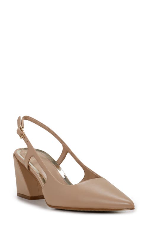 Vince Camuto Sindree Slingback Pointed Toe Pump In Brown