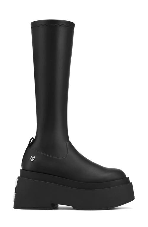 NAKED WOLFE Naughty Platform Tall Boot in Black