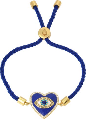 Clare V. Heart Collar Necklace/bag Strap in Blue