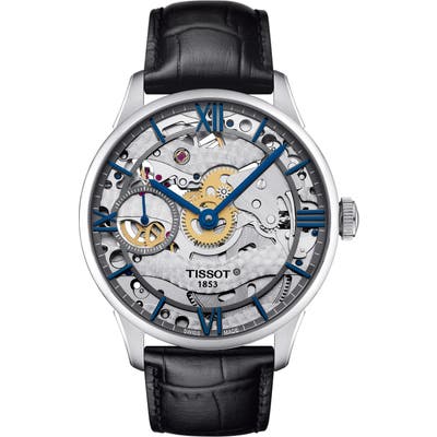 Tissot T-Complication Squellette Mechanical Watch, 42Mm