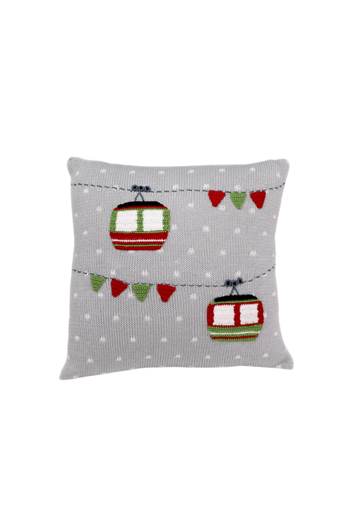 Melange Collection 12" Gondola Pillow In Grey
