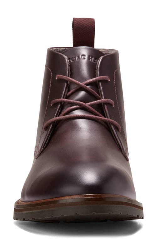 Shop Cole Haan Berkshire Lug Chukka Boot In Bloodstone