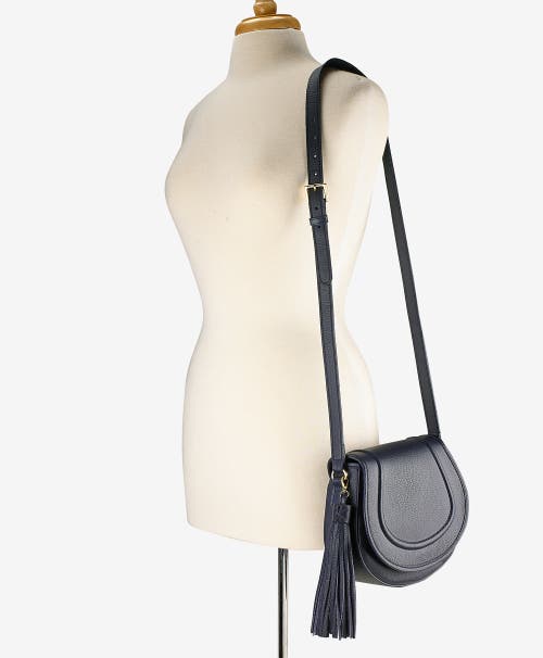 Shop Gigi New York Jenni Saddle Bag In Navy