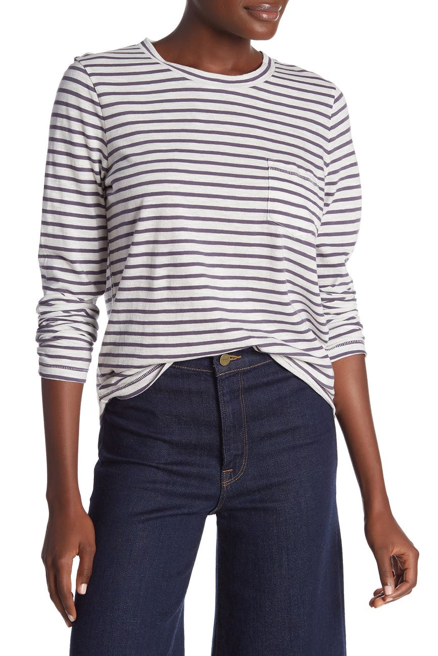 Madewell | Striped Long Sleeve Pocket T-Shirt | Nordstrom Rack