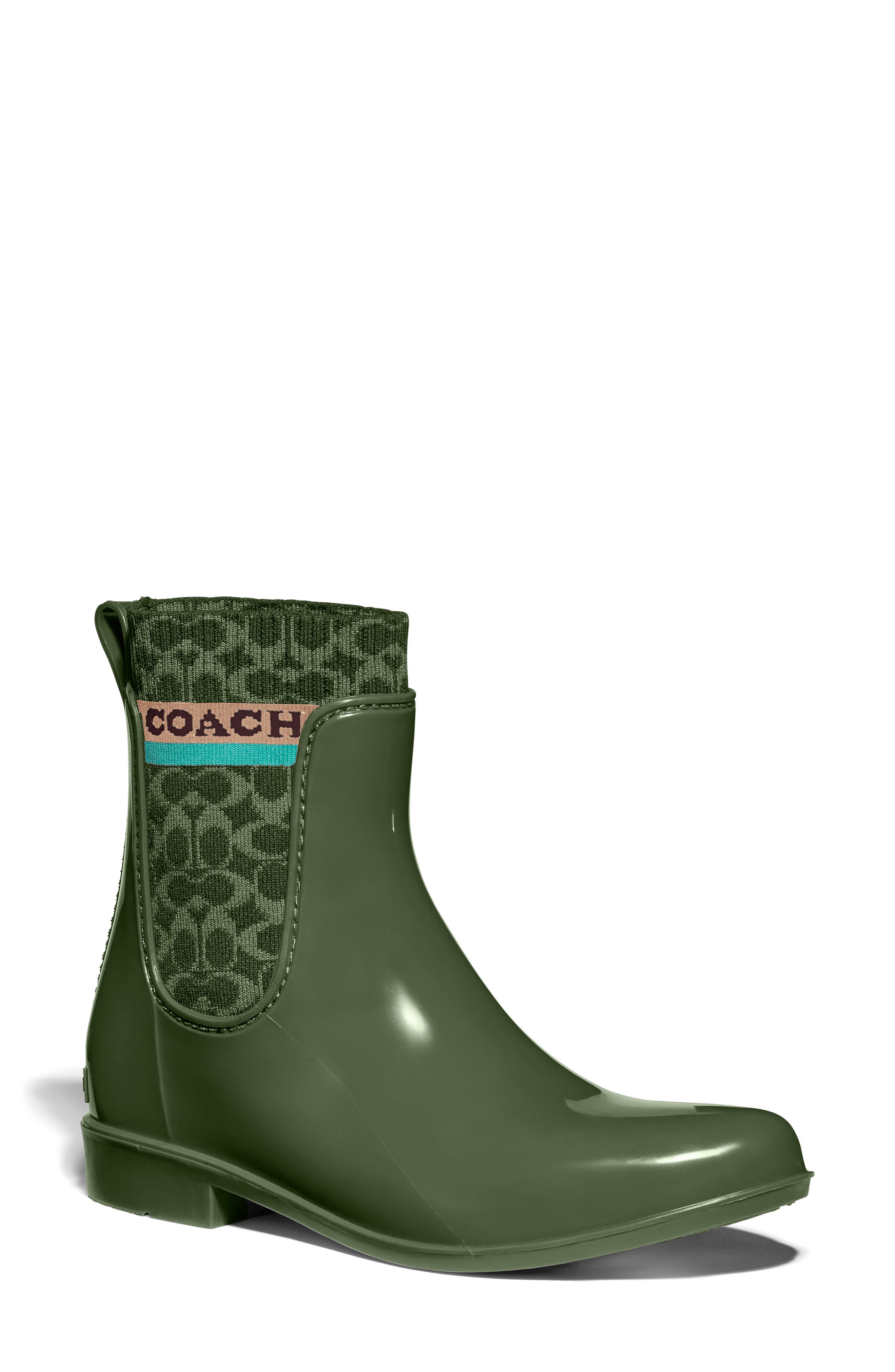coach rain boots size 11