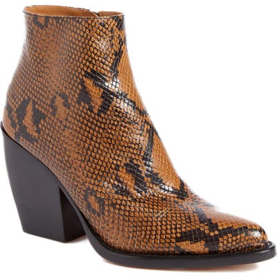 Chloe Rylee Block Heel Bootie - Brown