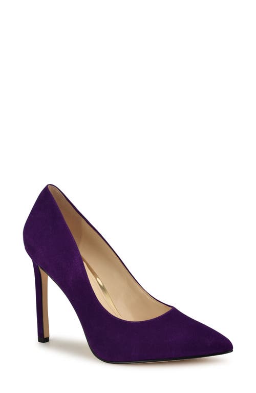 Nine West Tatiana Pointed Toe Pump In Dark Purple