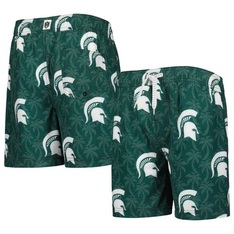 Youth Wes & Willy Red Georgia Bulldogs Palm Tree Swim Shorts