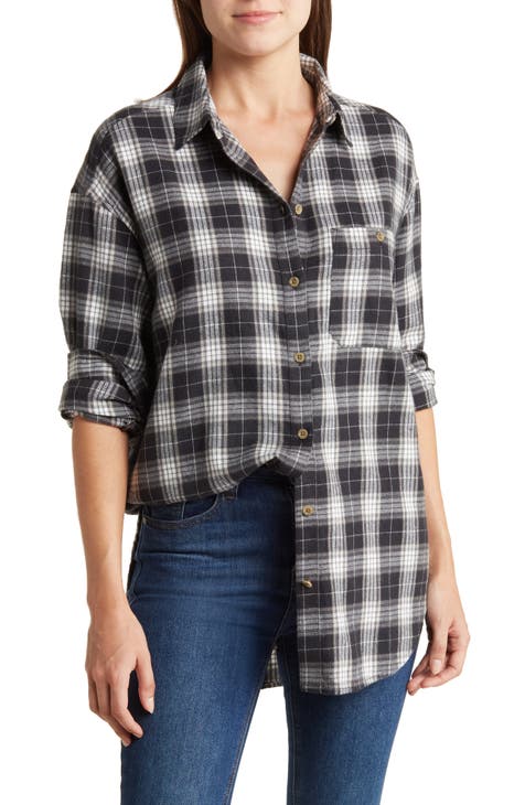 Women's Long Sleeve Button-Up Shirts Rack | Nordstrom Rack