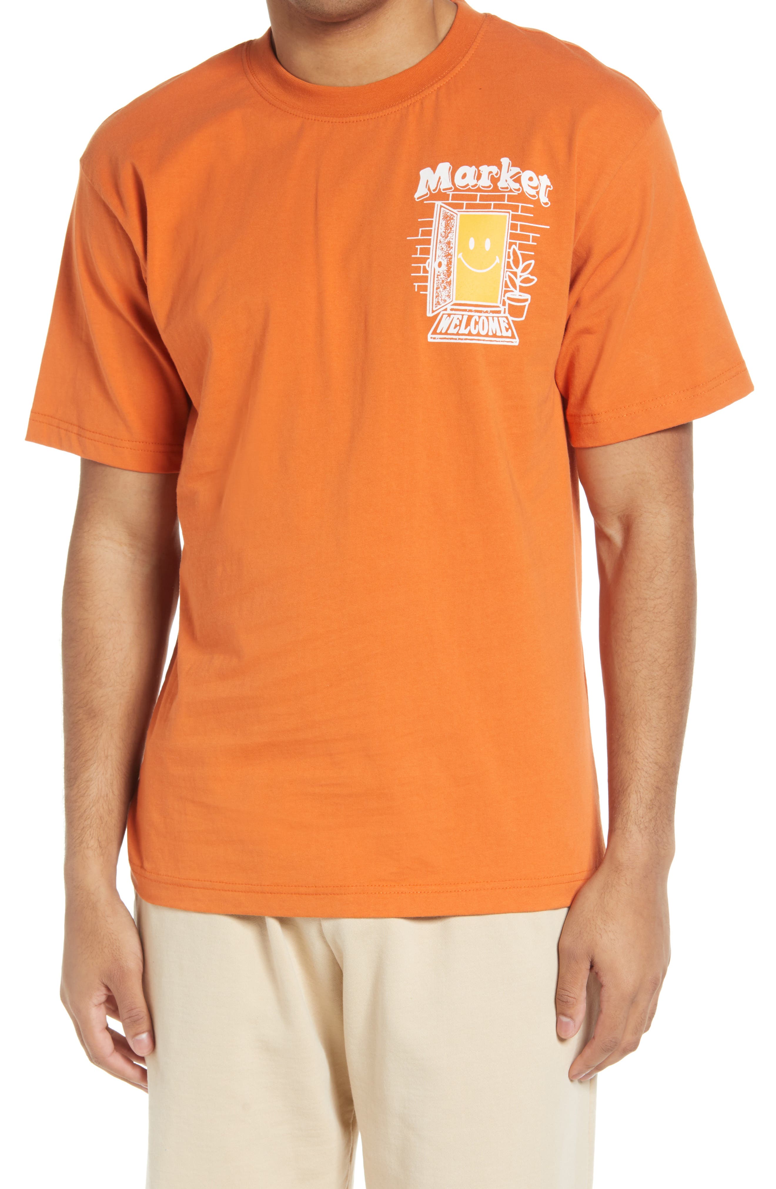 orange graphic tee in store