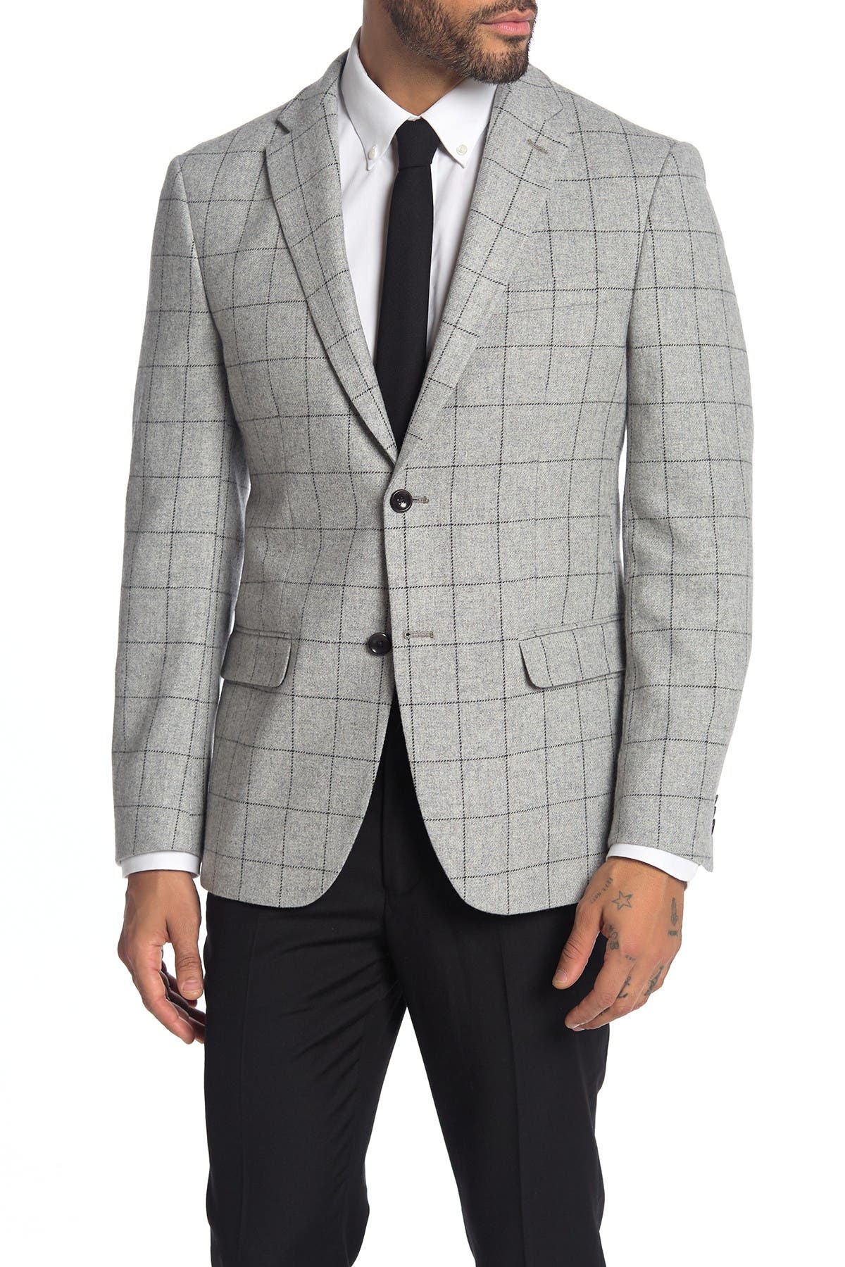 tommy hilfiger light grey suit