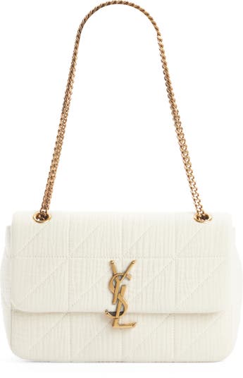 Saint Laurent Jamie Medium Ysl Cotton Chain Shoulder Bag