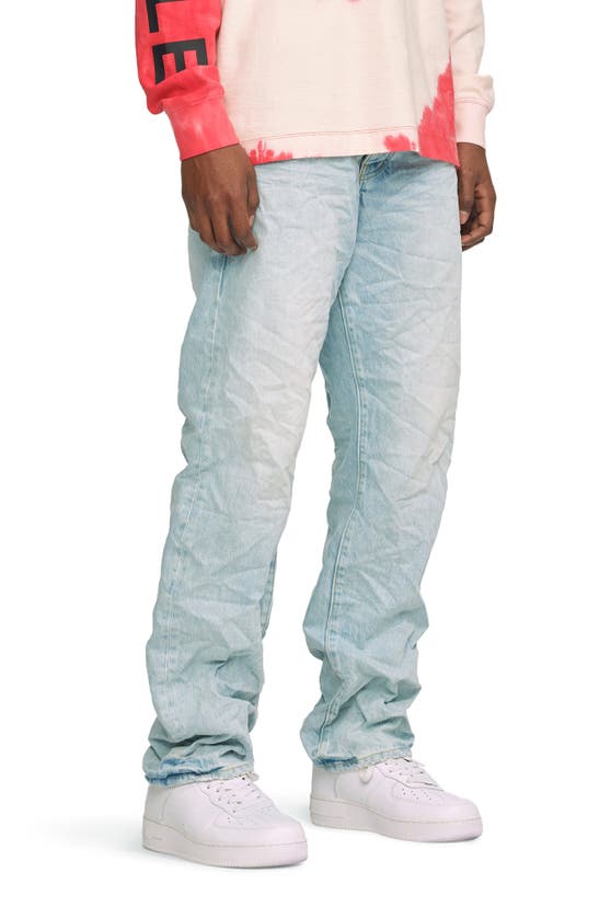 Shop Purple Brand Sun Faded Relaxed Jeans In Light Indigo