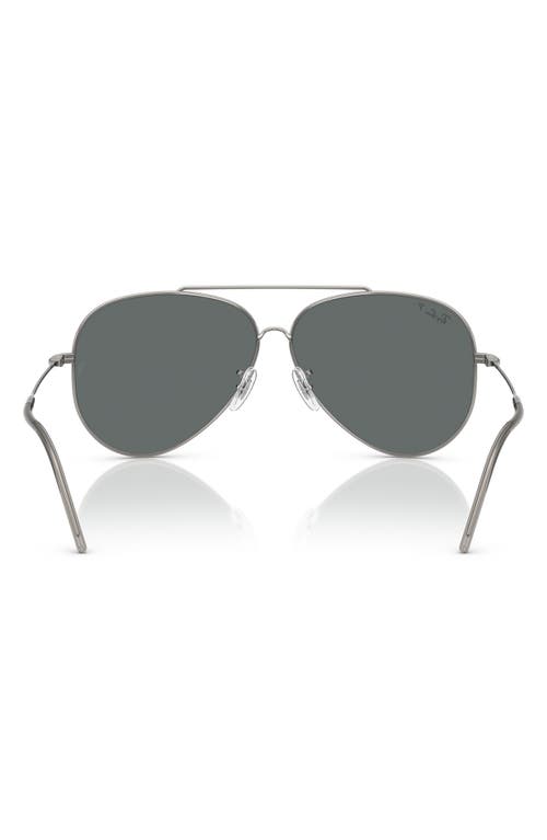 Ray Ban Ray-ban Aviator Reverse 59mm Pilot Sunglasses In Gunmetal