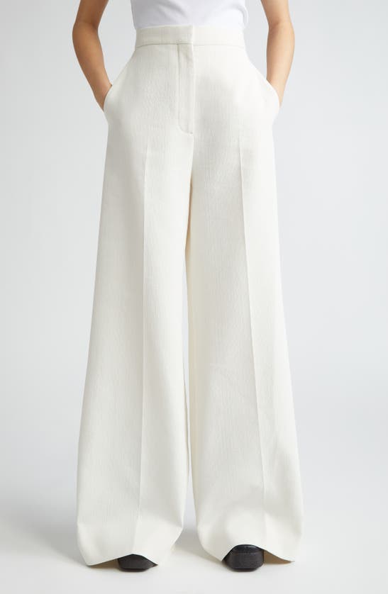Shop Stella Mccartney Wide Leg Trousers In White