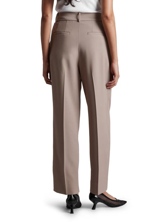 Shop & Other Stories Tailored Tapered Trousers In Khaki Dusty