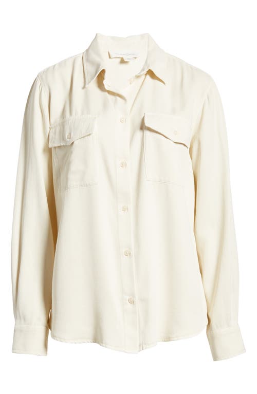 Shop Treasure & Bond Oversize Utility Shirt In Ivory Dove