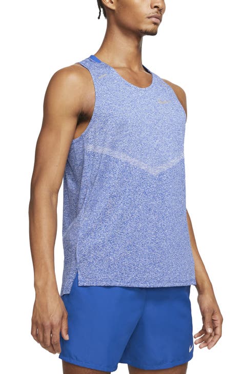 Men's Starter Blue/Silver Detroit Lions Touchdown Fashion - Tank Top