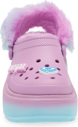 CROCS x Aespa Stomp Faux Fur Lined Clog (Women) | Nordstrom