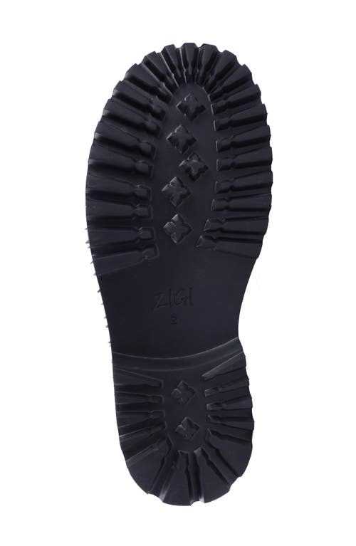 Zigi Emely Stud Platform Bootie In Black Leather