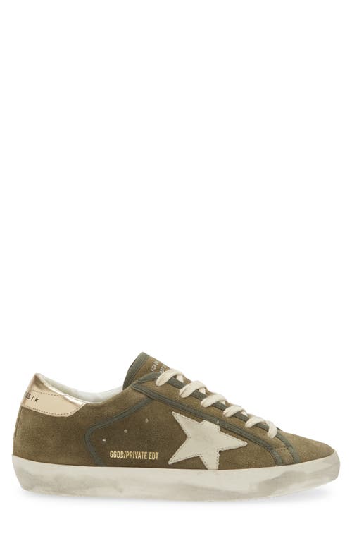 Golden Goose Super-star Low Top Sneaker In Green