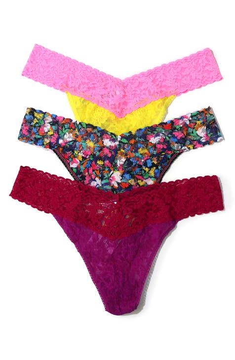 Juicy Couture Womens 5 Packs Intimates Cheeky Underwear Panties Black Pink  1X 2X