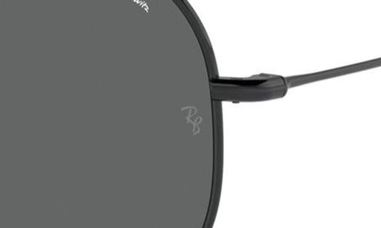 Ray Ban Reverse 62mm Oversize Aviator Sunglasses In Black