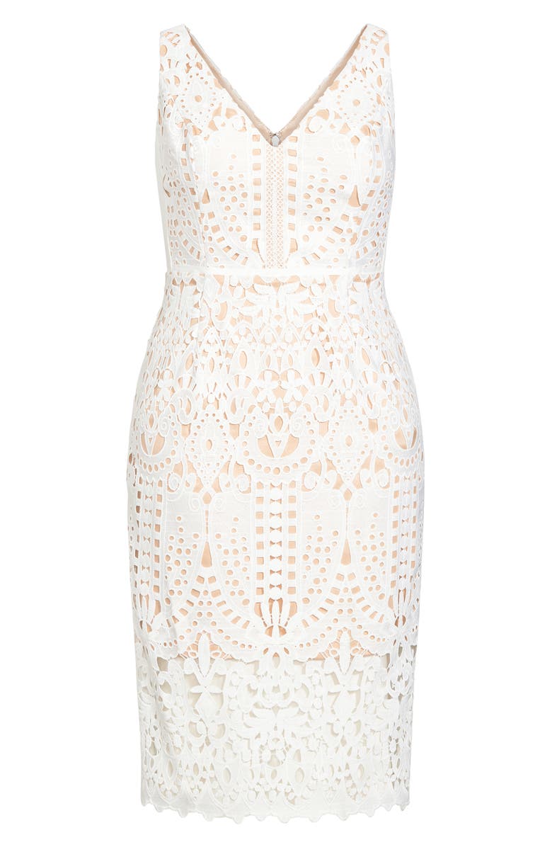 City Chic All Class Lace Overlay Sheath Dress | Nordstrom