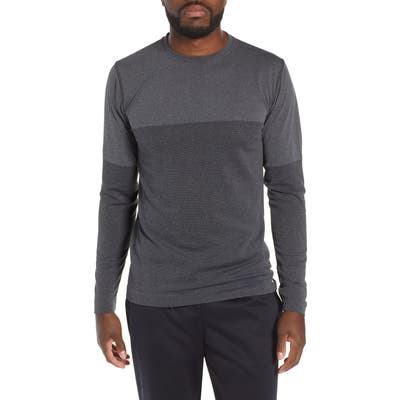 Vuori Seamless Performance Long Sleeve Tee, Grey