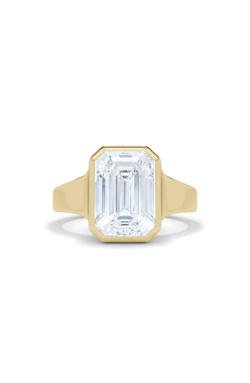 HAUTECARAT HAUTECARAT EMERALD CUT CIGAR LAB CREATED DIAMOND RING 