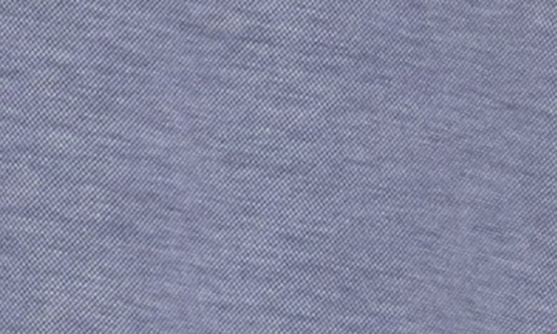 Theory Short Sleeve Polo In Baltic/ White