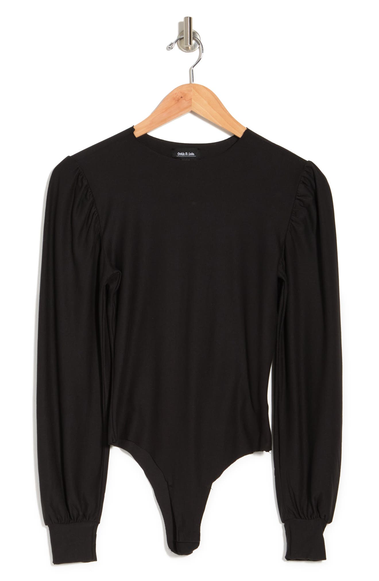 Ookie & Lala Butter Balloon Sleeve Bodysuit In Black ModeSens