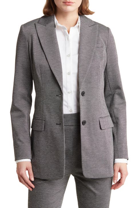Calvin Klein Womens Crepe 3/4 Sleeve Open-Front Blazer Jacket Plus BHFO  3392 