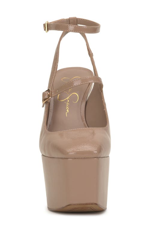 JESSICA SIMPSON JESSICA SIMPSON PIALLEY ANKLE STRAP PLATFORM PUMP