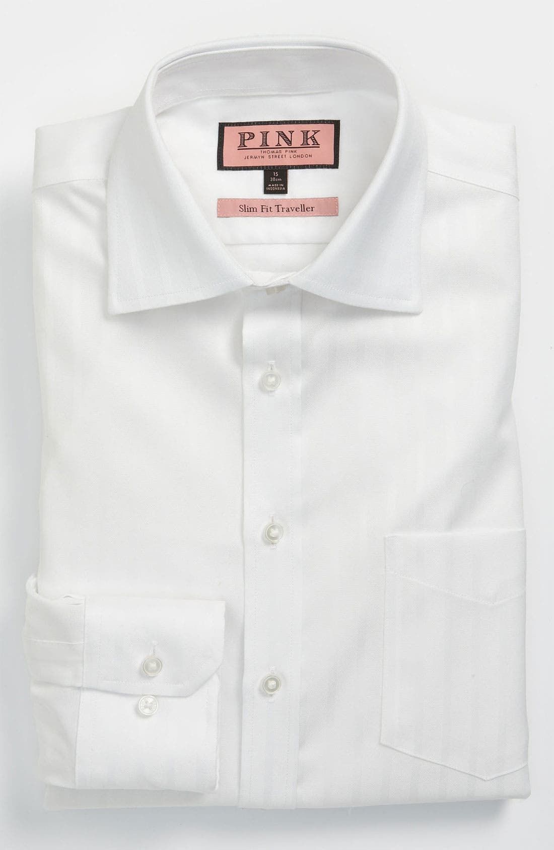 Thomas Pink Slim Fit NonIron Dress Shirt Nordstrom