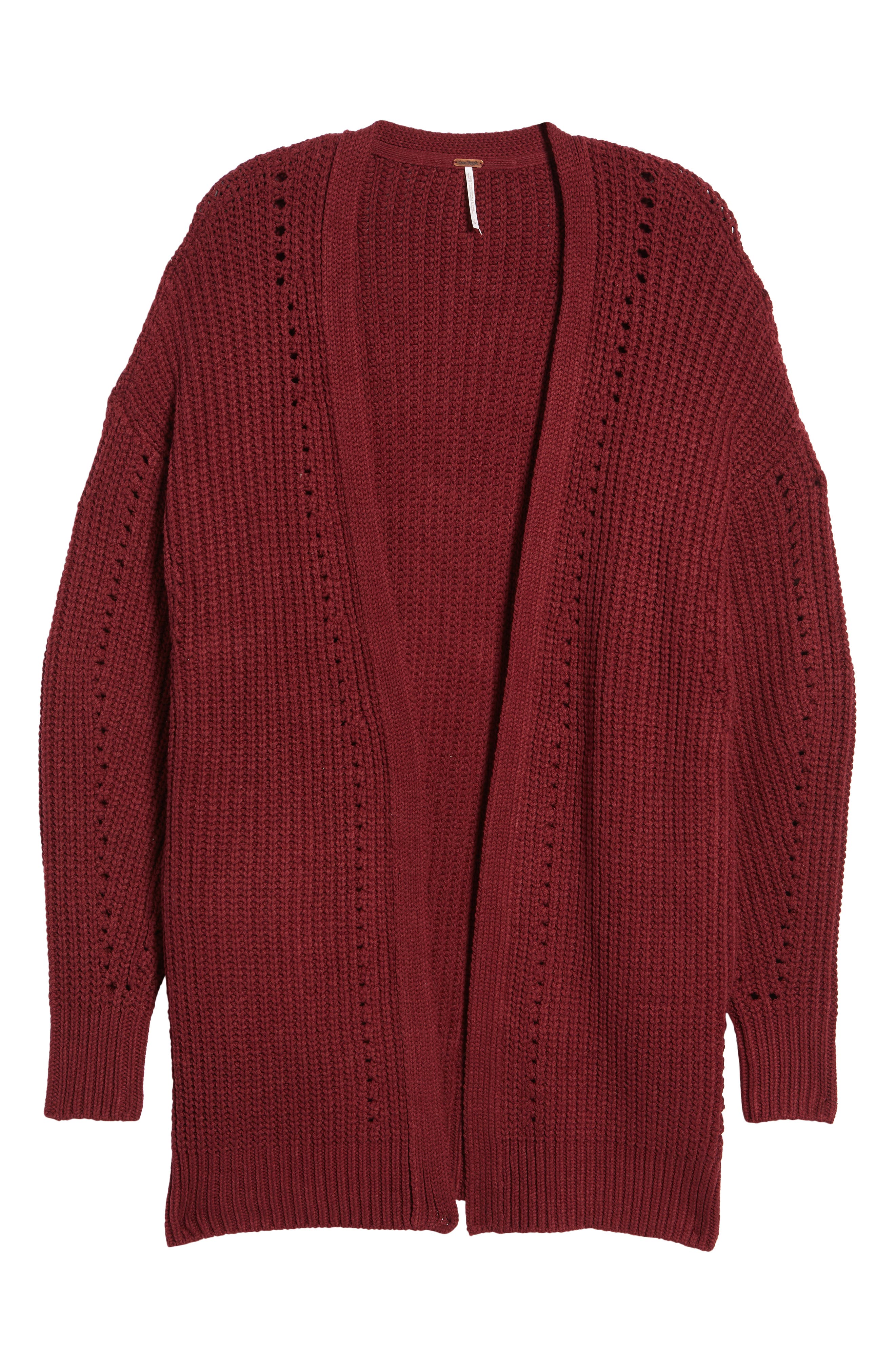dad rib cotton blend cardigan