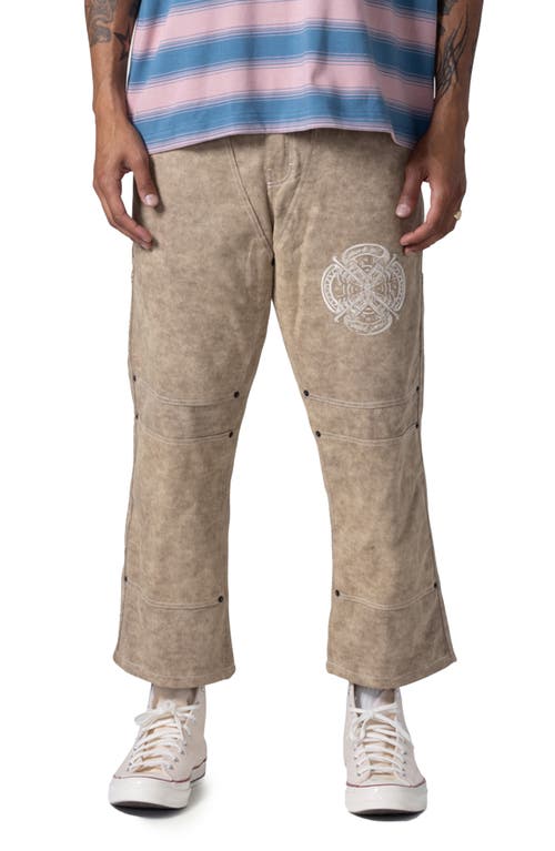 Shop Honor The Gift Washed Cotton Twill Carpenter Pants In Tan