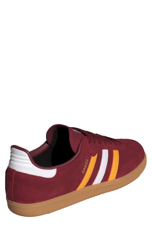 Shop Adidas Originals Adidas Gender Inclusive Samba Og Sneaker In Burgundy/crew Yellow/gum