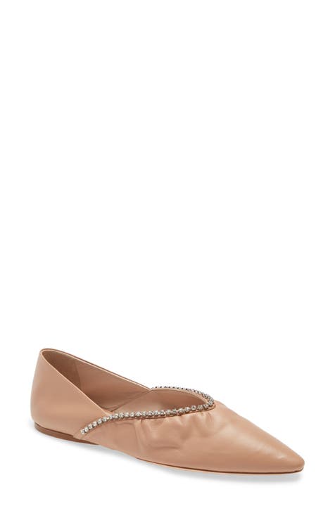 miu miu crystal flat