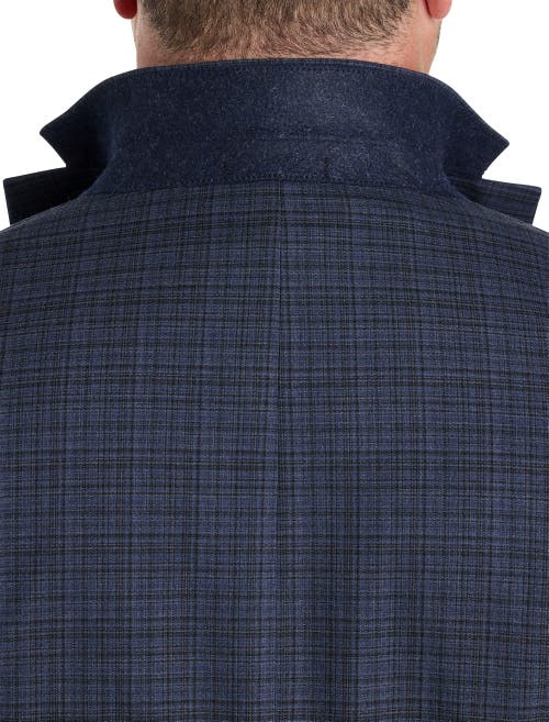 Michael Kors Check Patterned Suit Jacket In Blue