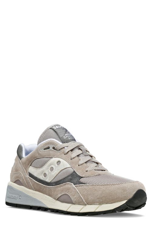 Shop Saucony Shadow 6000 Essential Sneaker In Grey/grey