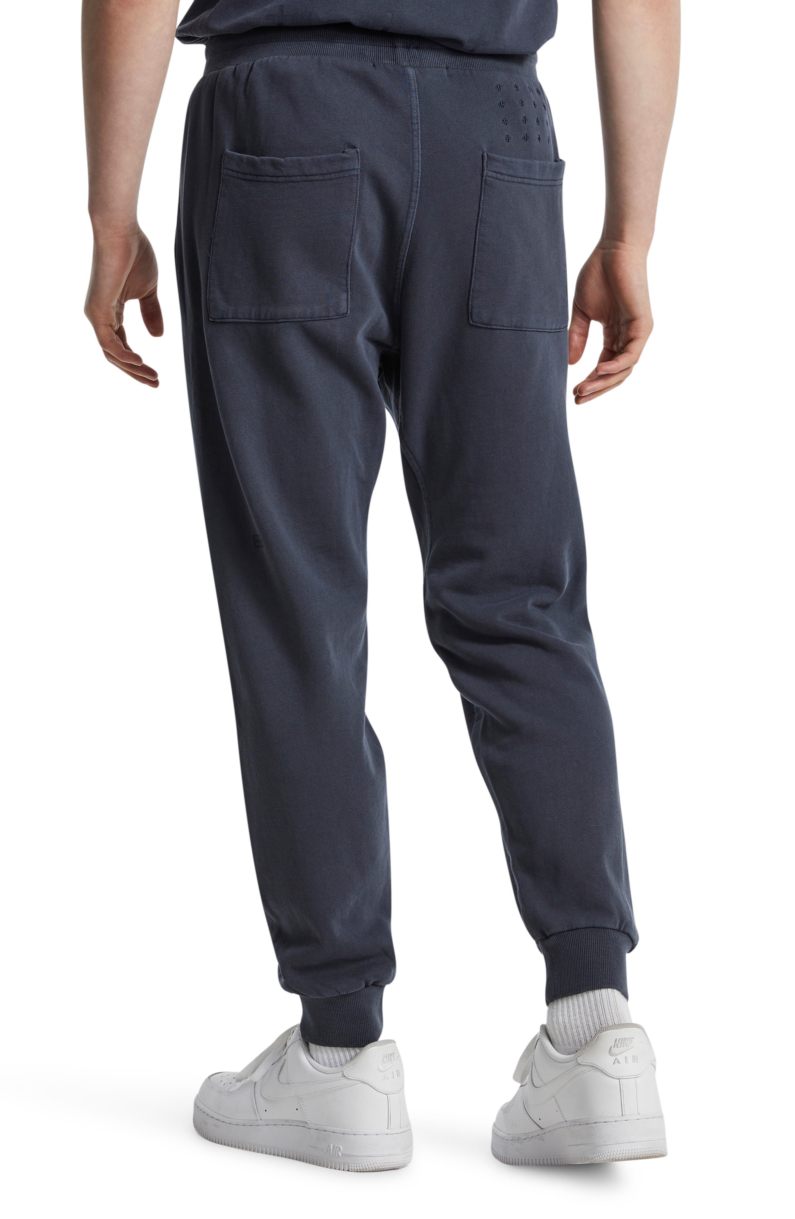 Ksubi Trak Cotton Fleece Joggers in Blue